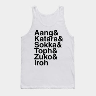 Avatar The Last Airbender Helvetica List Tank Top